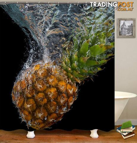 Sinking Pineapple Shower Curtain - Curtain - 7427046009898