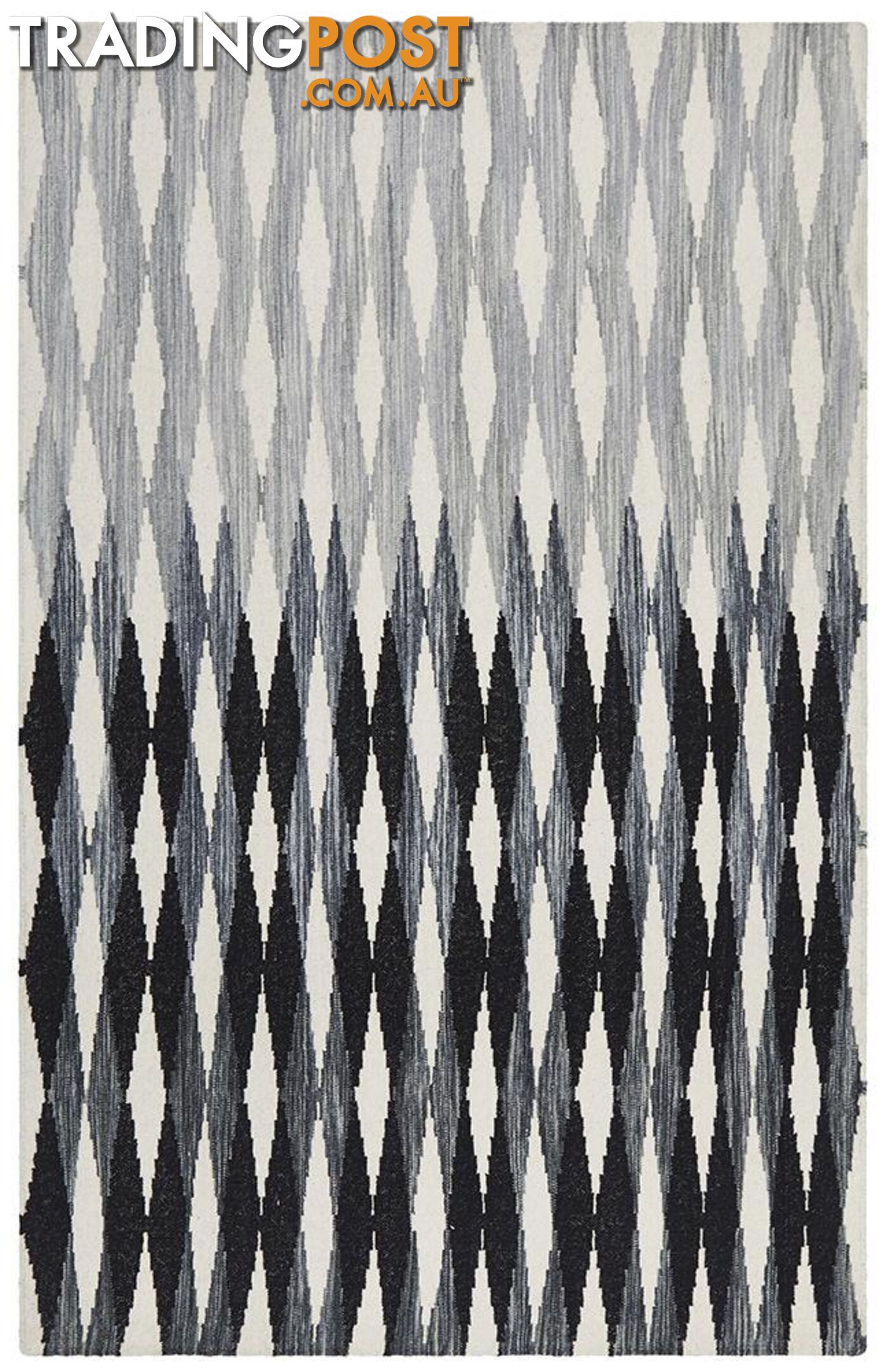 Studio Frida Uber Gradient Black Grey White Rug - Unbranded - 9375321832878