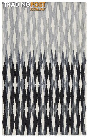 Studio Frida Uber Gradient Black Grey White Rug - Unbranded - 9375321832878