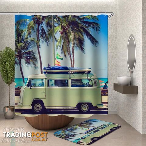 Vacation Van Shower Curtain - Curtain - 7427046279987