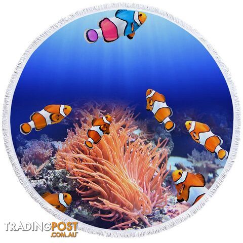 Clownfish Fish Beach Towel - Towel - 7427046340281