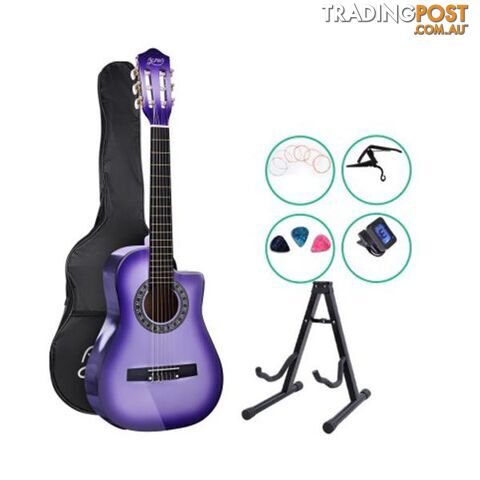 Alpha 34Inch Guitar Classical Acoustic Wooden With Capo Tuner - Alpha - 9355720095555