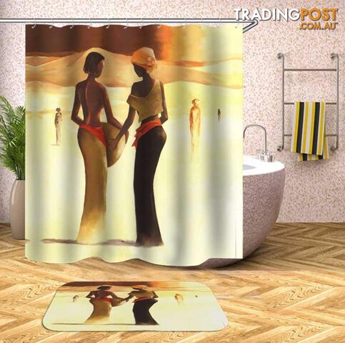 Art Painting African Women Shower Curtain - Curtain - 7427046143479