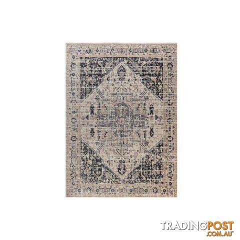 Antique Mood Black Polypropylene Rug - Unbranded - 9476062083083