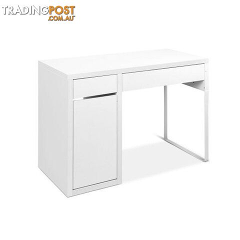 Office Study Computer Desk Cabinet - White - Artiss - 4344744409573