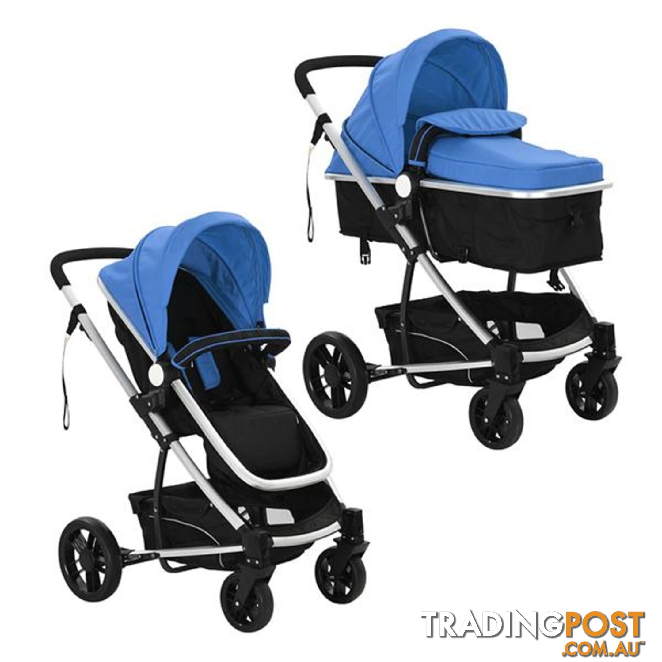 2In1 Baby Stroller Pram Aluminium - Unbranded - 7427046256032