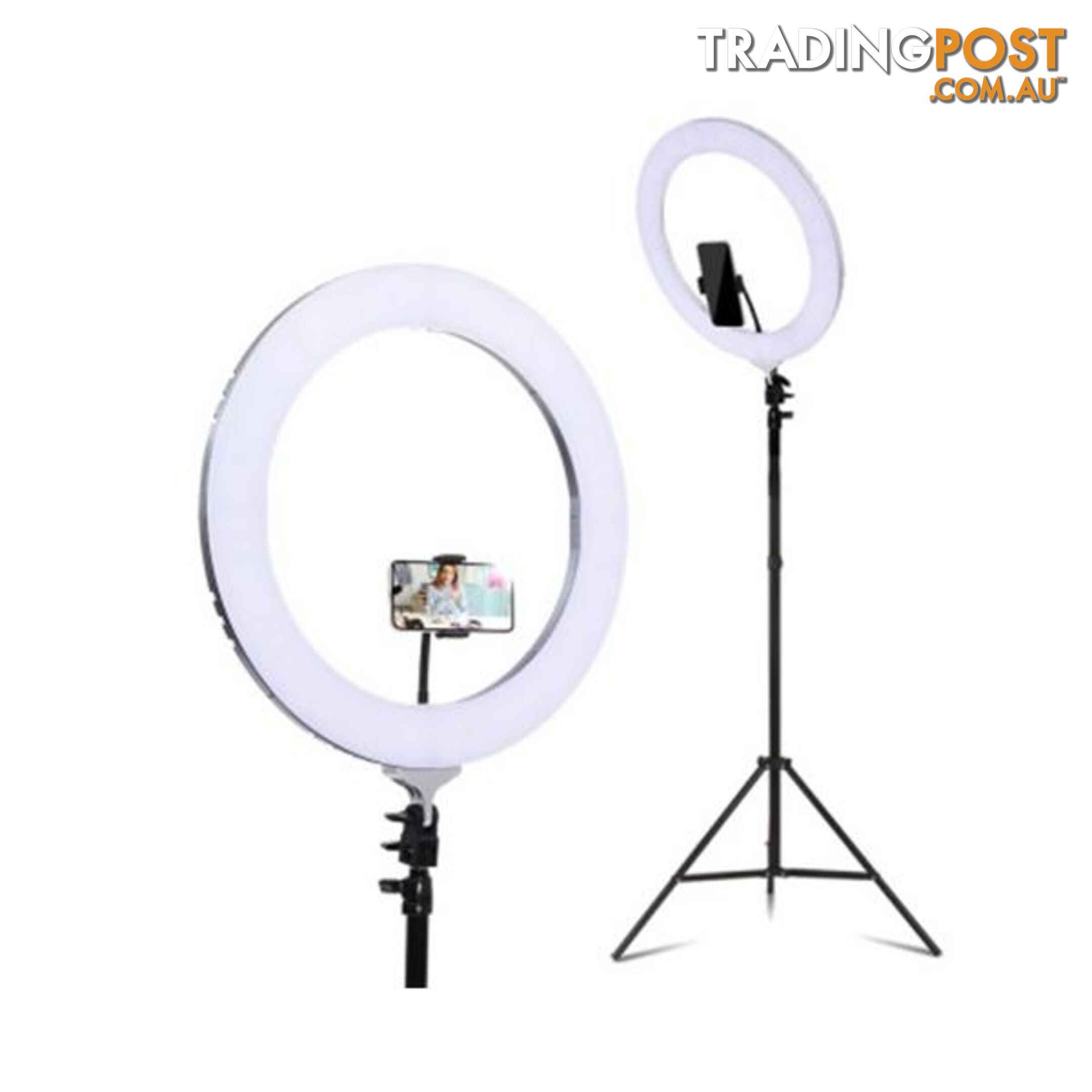 19 Inch Led Ring Light 6500K 5800Lm Dimmable Diva Stand Make Up Studio - Unbranded - 9350062182390