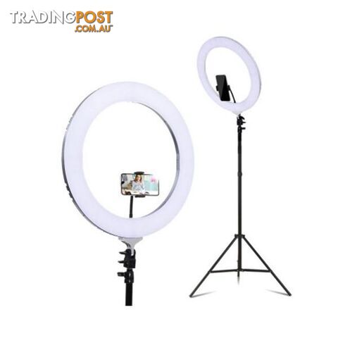 19 Inch Led Ring Light 6500K 5800Lm Dimmable Diva Stand Make Up Studio - Unbranded - 9350062182390