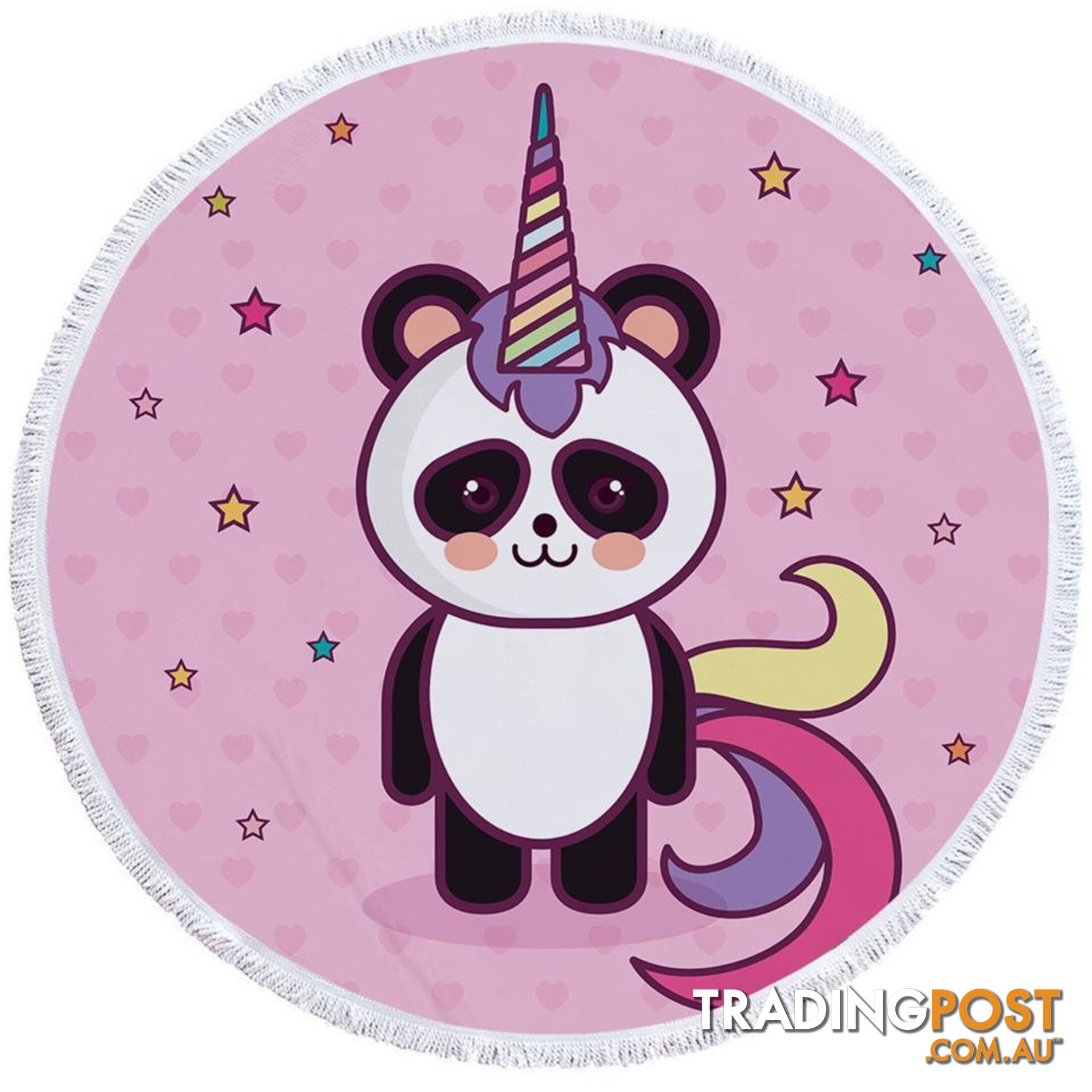 Unicorn Panda Beach Towel - Towel - 7427046305594