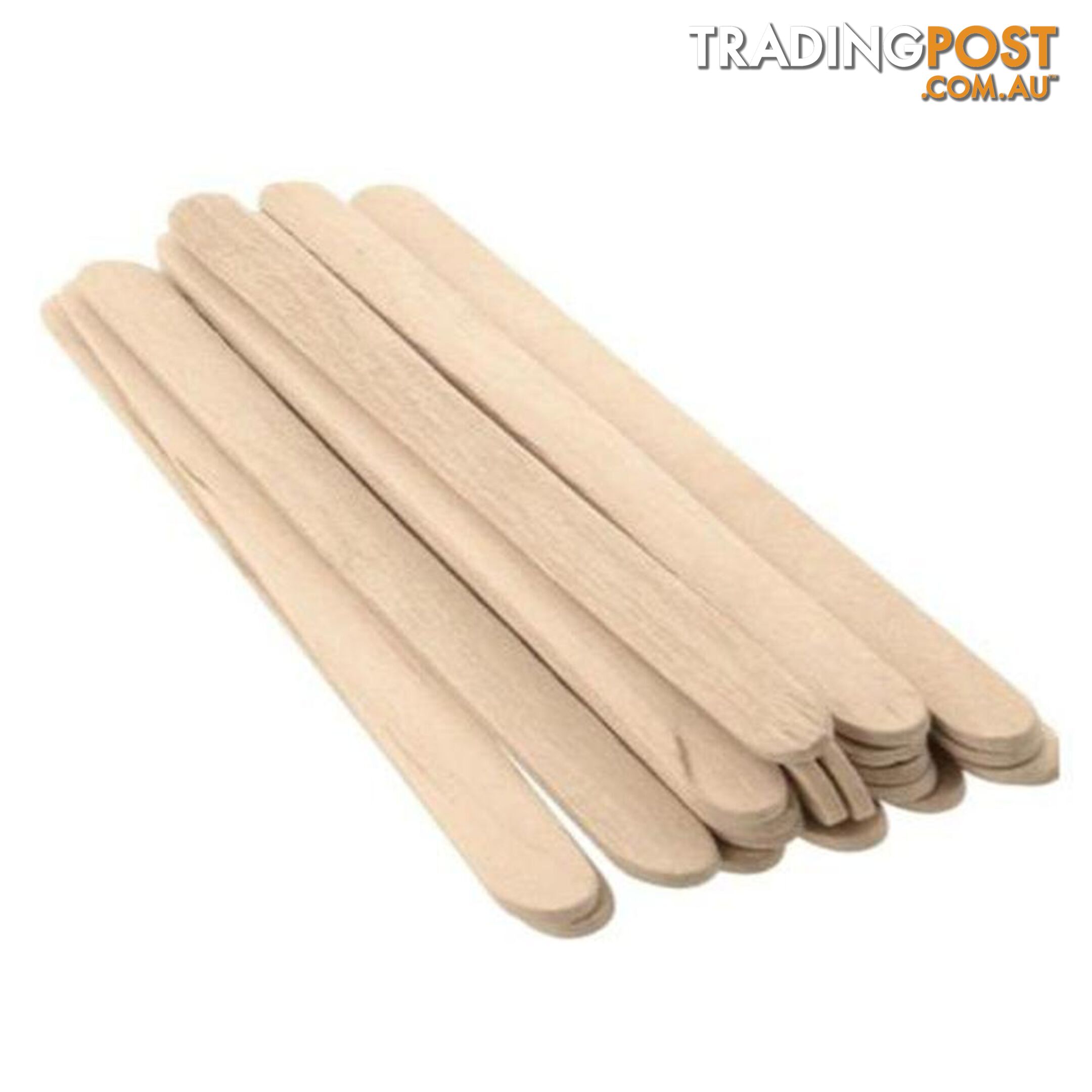 10x Popsicle Stick Wooden Stirrer Waxing Spatula - Unbranded - 9476062098490