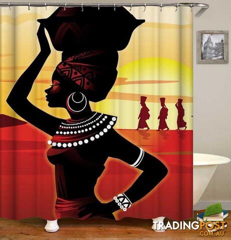 Beautiful African Girl Shower Curtain - Curtain - 7427046049412