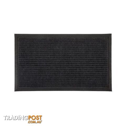 Ellora Charcoal Polypropylene Doormat - Unbranded - 787976635558
