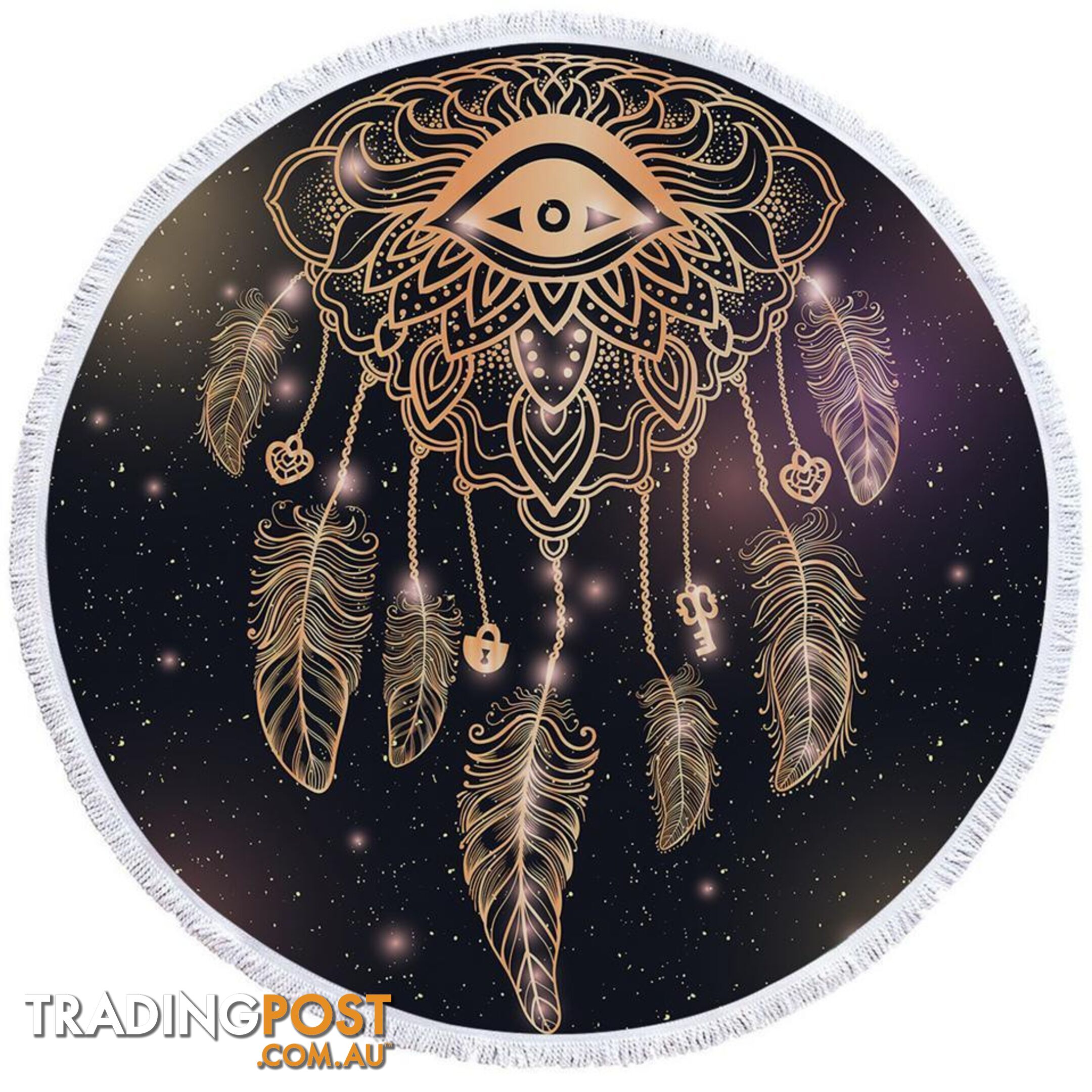 Dream Catcher Eye Beach Towel - Towel - 7427046327350