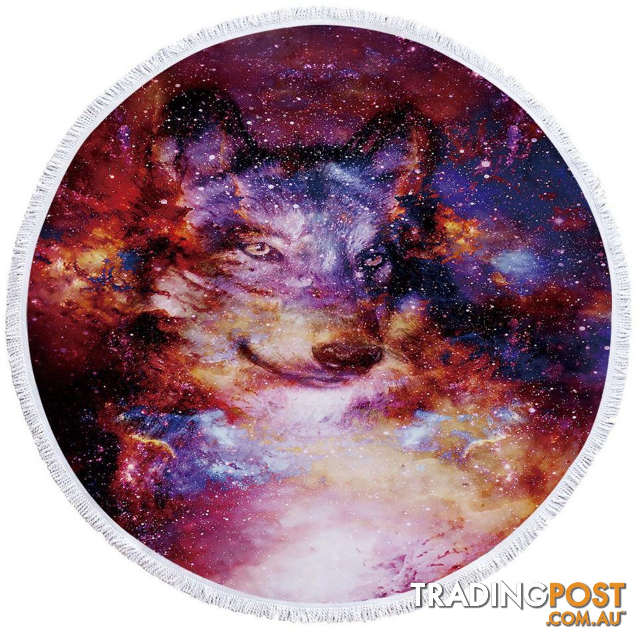 Space Wolf Beach Towel - Towel - 7427046326612