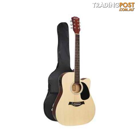 41 Inch Electric Acoustic Guitar Wooden Classical Pickup Bass Natural - Alpha - 9350062239650