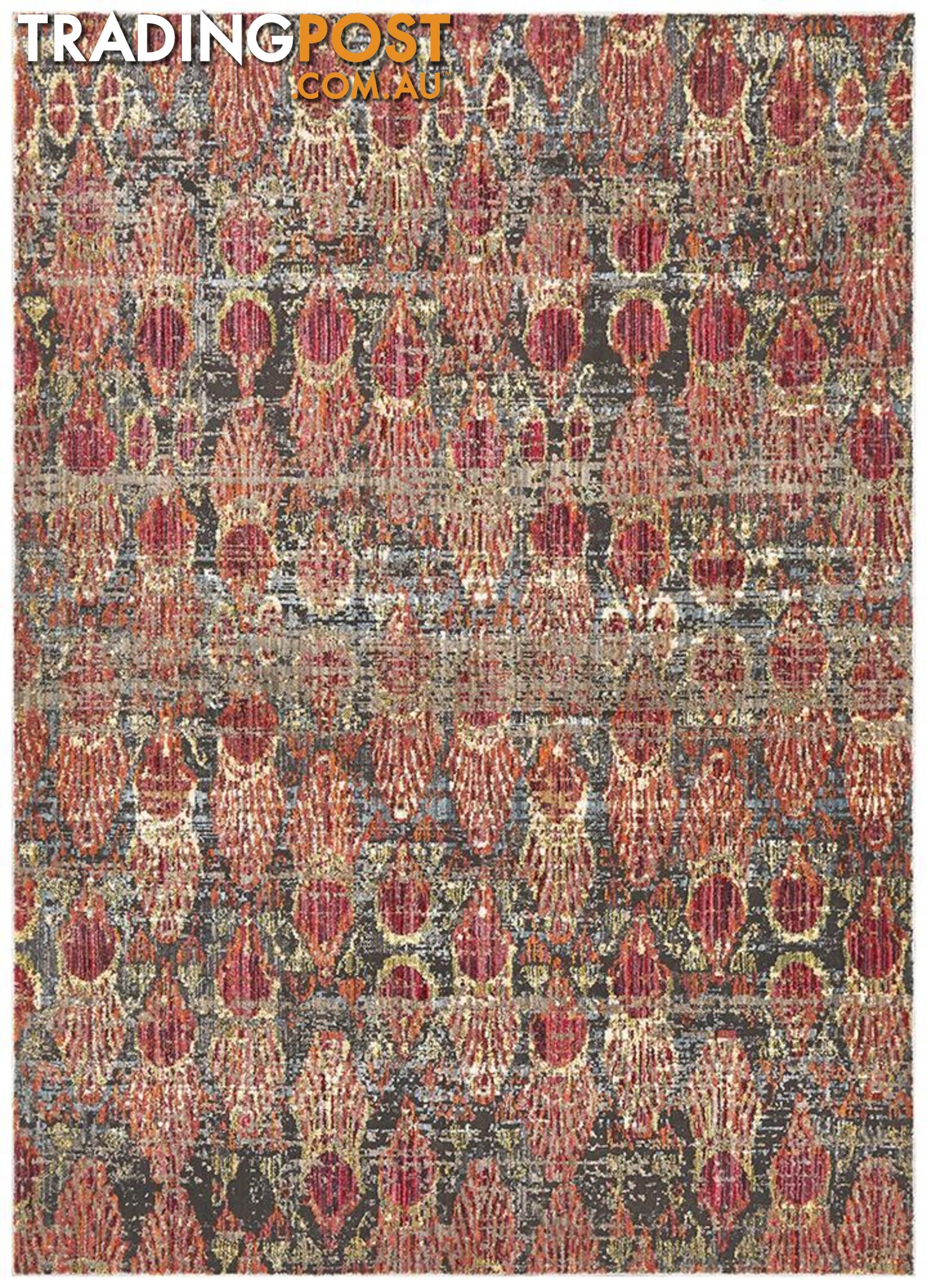 Jezebel Fluid Eclipse Modern Red Rug - Unbranded - 9375321827935