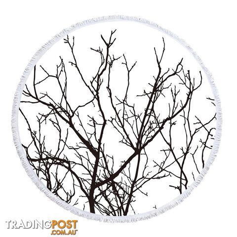 Naked Branches Beach Towel - Towel - 7427046343053