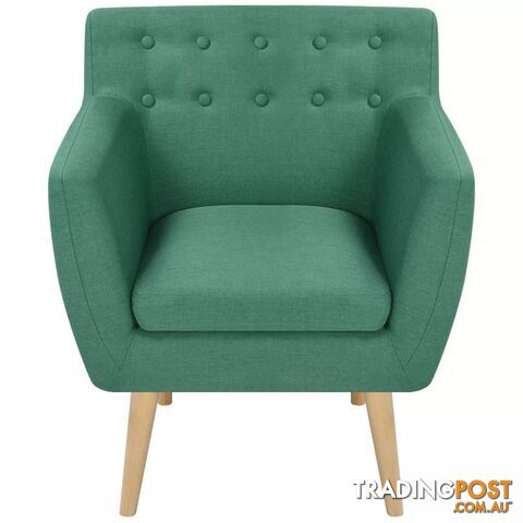 Armchair Fabric 67 x 59 x 77 Cm - Green - Unbranded - 8718475529415