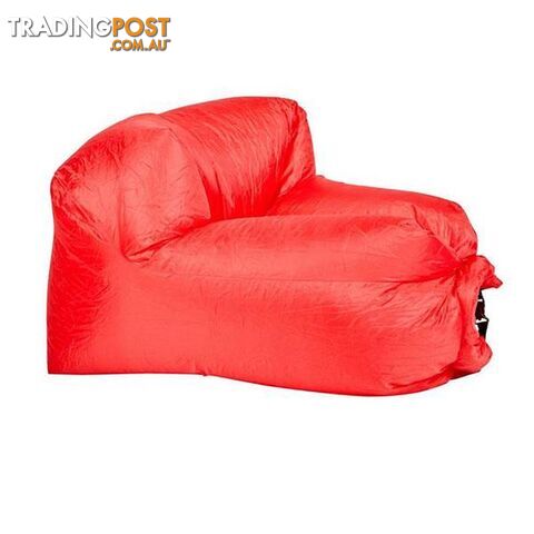 Inflatable Air Lounger For Beach Camping Festival Red - Unbranded - 787976609931
