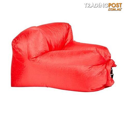 Inflatable Air Lounger For Beach Camping Festival Red - Unbranded - 787976609931