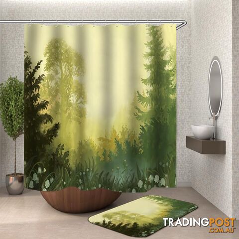 Forest Shower Curtain - Curtain - 7427046121156
