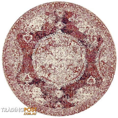 Museum Byron Fuschia Round Rug - Unbranded - 9375321850834