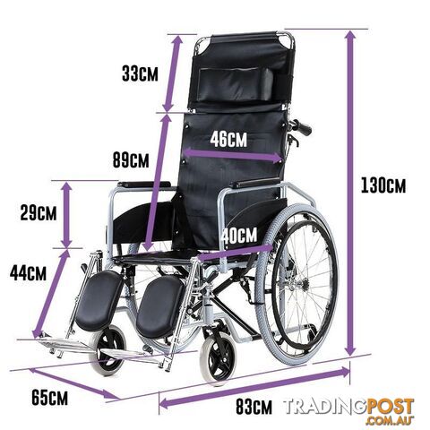 Recliner Wheelchair - Commander - Unbranded - 129194839637