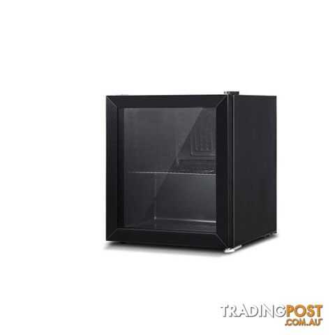 46L Glass Door Bar Fridge Mini Countertop Freezer - Devanti - 9350062224458