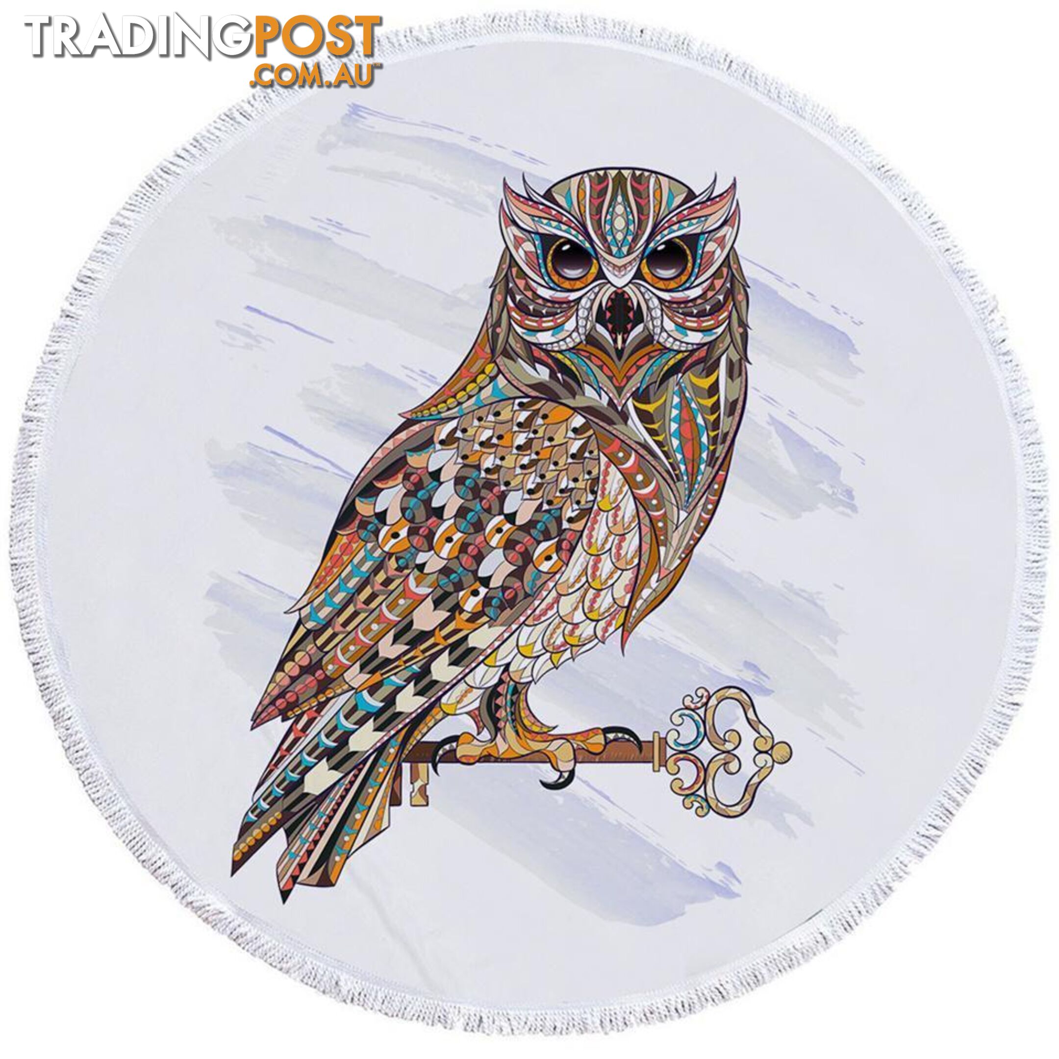 Multi Colored Owl Beach Towel - Towel - 7427046308267