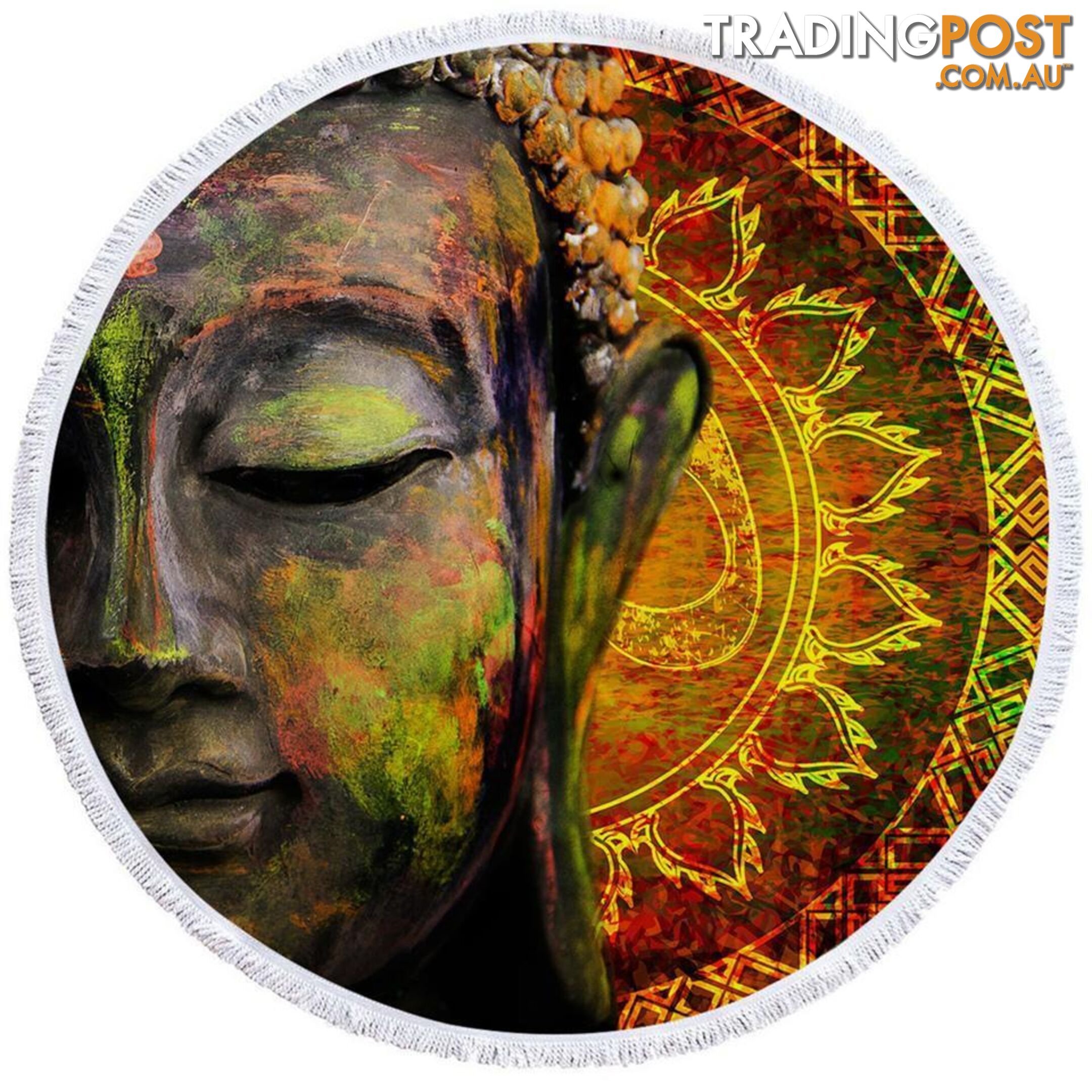 Art Painting Buddha Beach Towel - Towel - 7427046317856