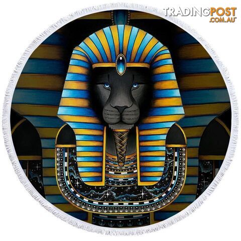 Pharaoh Cat Beach Towel - Towel - 7427046324779