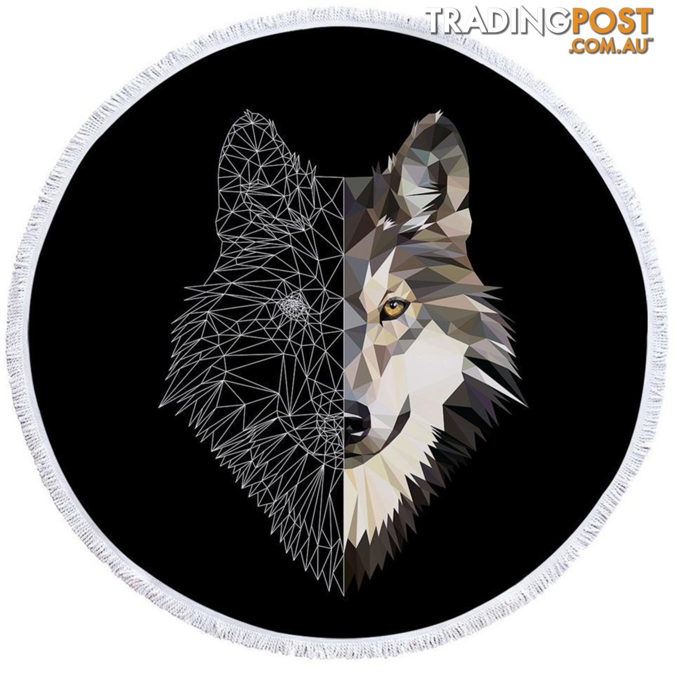 Artistic Wolf Beach Towel - Towel - 7427046309363