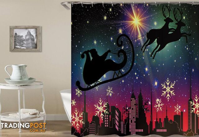 Modern Christmas Shower Curtain - Curtain - 7427046021487