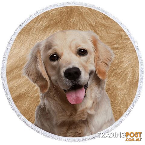 Cute Labrador Puppy Beach Towel - Towel - 7427046316651