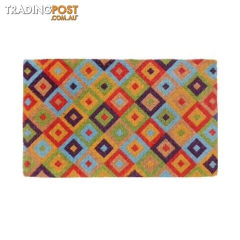 Saman Multicolour 100 Percent Coir Door Mat - Unbranded - 8901304504930