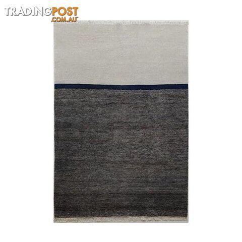 Phoenix Grey Azure Wool Cut Pile Rug - Unbranded - 7427005875830