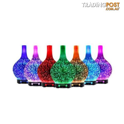 Diffuser 3D LED Light Oil Firework Air Humidifier 100ml - Unbranded - 9350062206423