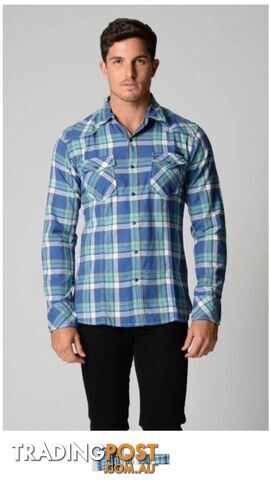 Deacon Aqua Check Shirt - Small - Deacon - 4326500387400