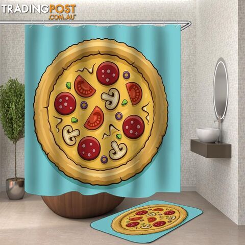 Pizza Shower Curtain - Curtain - 7427046107631