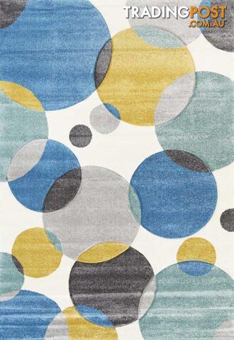 Focus Circles Blue and Pastels Rug - Unbranded - 4326500316691