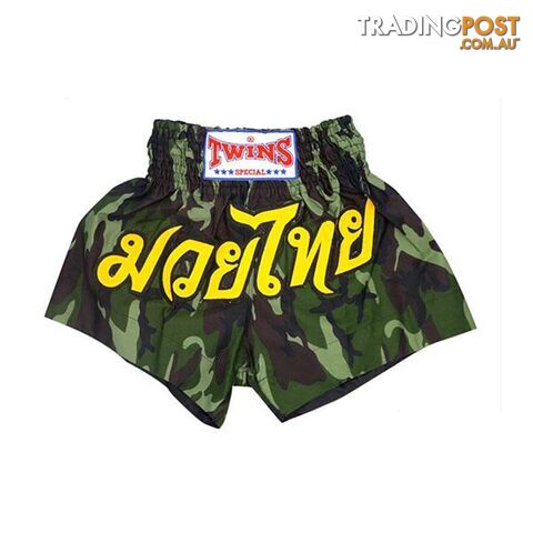 Twins Boxing Shorts Army Green - Twins Special - 9476062141820