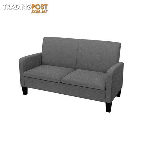 2 Seater Sofa 135 X 65 X 76 Cm Dark Grey - Unbranded - 8718475564621