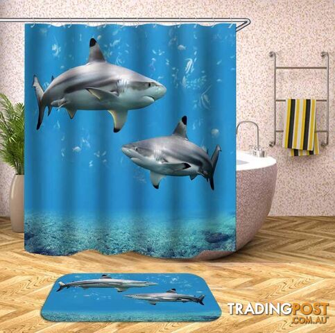 Shark Tank Shower Curtain - Curtains - 7427046058902