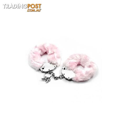 Fetish Pleasure Fluffy Hand Cuffs Pink - Fetish Pleasure - 7427046366274