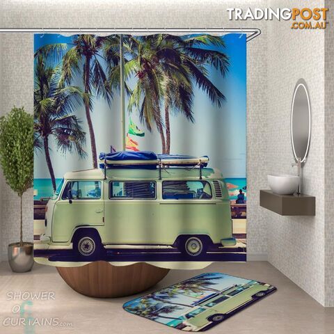 Vacation Van Shower Curtain - Curtain - 7427046280112