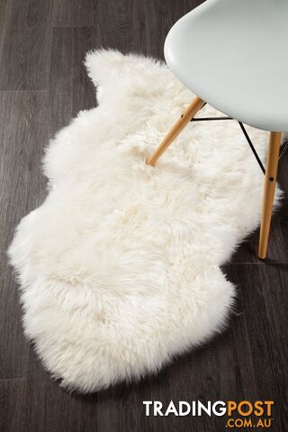 Natural New Zealand White Sheep Skin Rug - Unbranded - 7427046368933