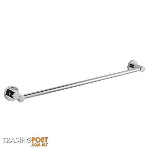 Euro Chrome Single Towel Rack Rail Wall Mounted SS304 612mm - Unbranded - 802405166240