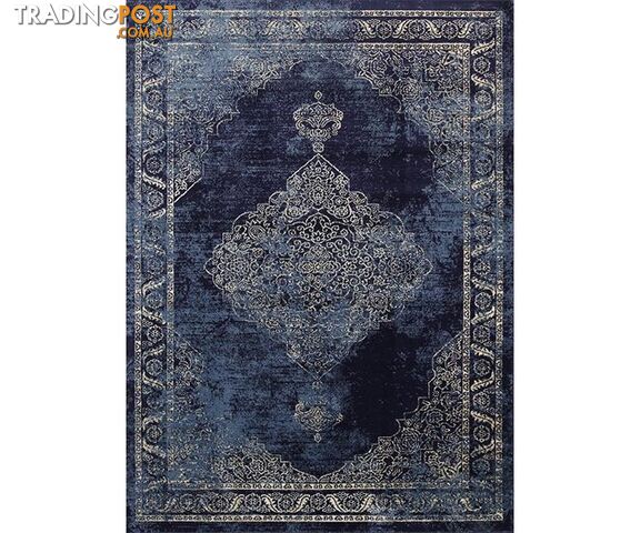 Old World Distressed Navy Rug - Unbranded - 9476062046620