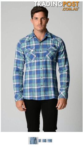 Deacon Aqua Check Shirt - Deacon - 4326500382528