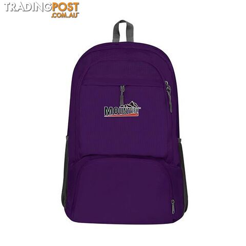 25L Travel Backpack Mens Foldable Camping Folding Bag Rucksack Purple - Unbranded - 787976600235